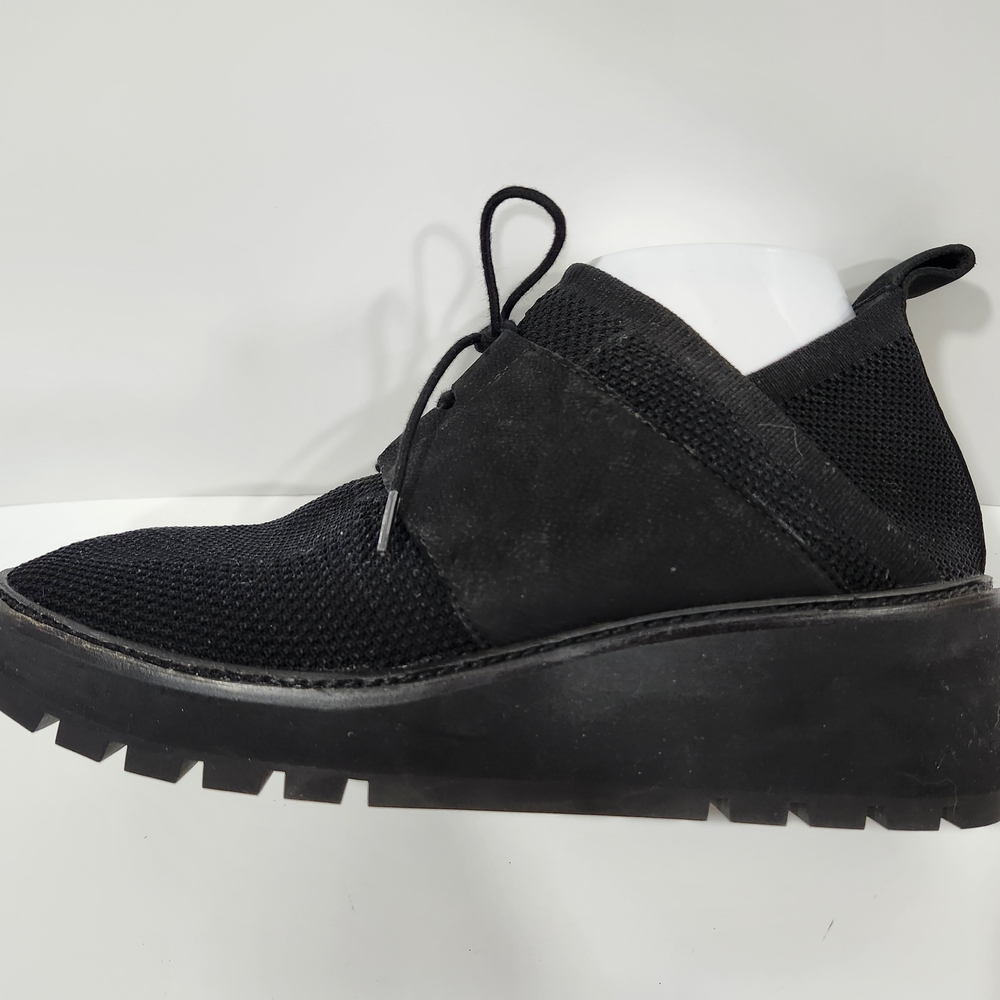 Eileen Fisher Black Platform Sneakers with Chunky Sole Size 9